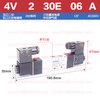 Airtac 4V230E-06 4V230E-08 30E: Double Coil 5/3 way Exhaust Center Solenoid Valve
