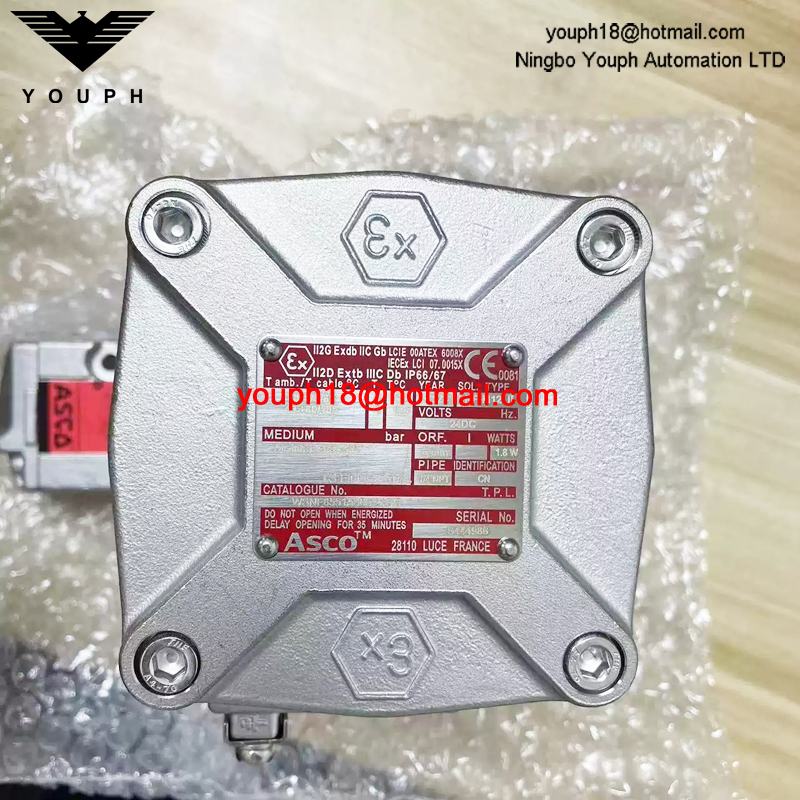 WSNF8551A309 24DC ASCO 1/4NPT Explosion-Proof Solenoid Valve