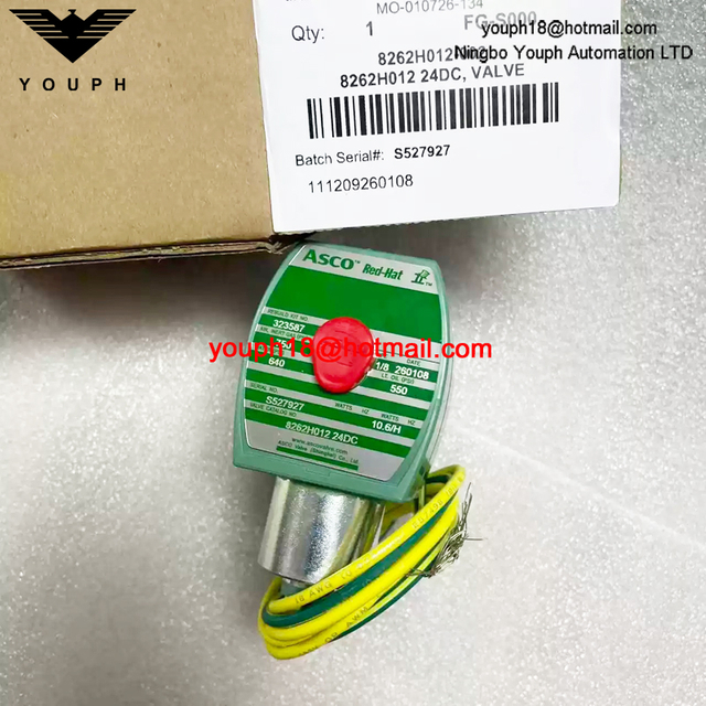 8262H012 24DC ASCO 1/8NPT Solenoid Valve