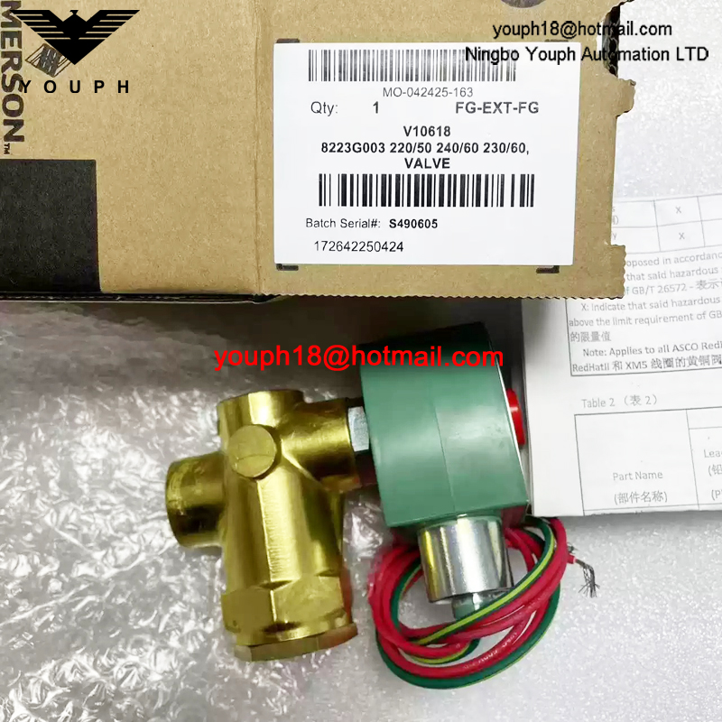 8223G003 220/50 ASCO 1/2NPT Electromagnetic Valve