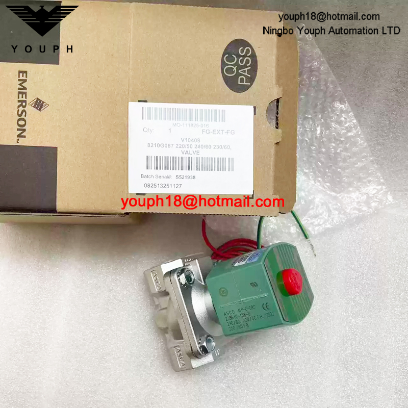 8210G087 220/50 ASCO 1/2NPT Stainless Steel Solenoid Valve