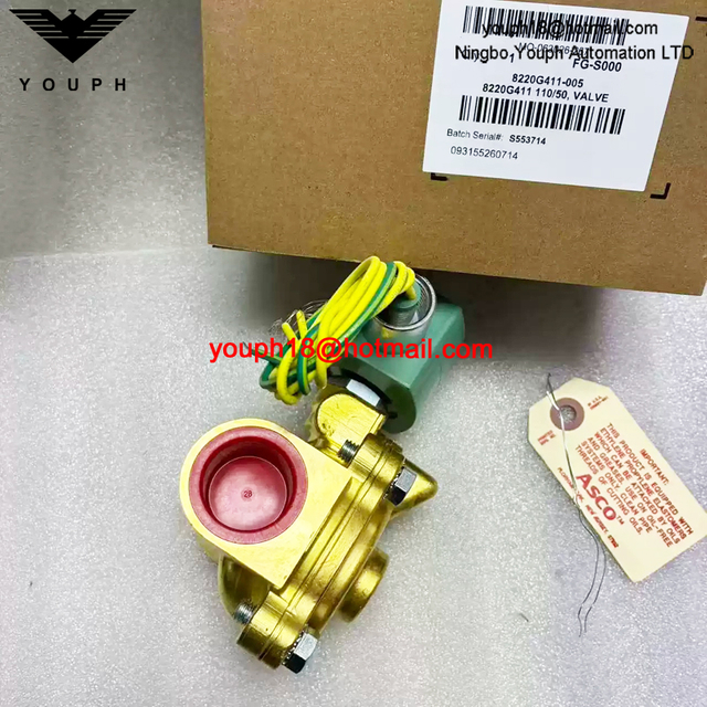 8220G411 110/50 120/60 ASCO 1NPT Solenoid Valve