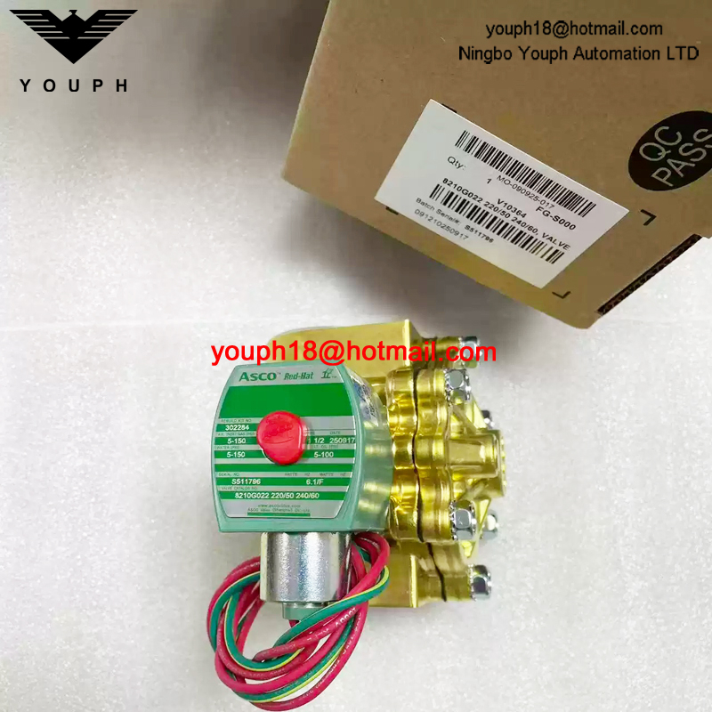 8210G022 220/50 ASCO 1 1/2NPT Solenoid Valve