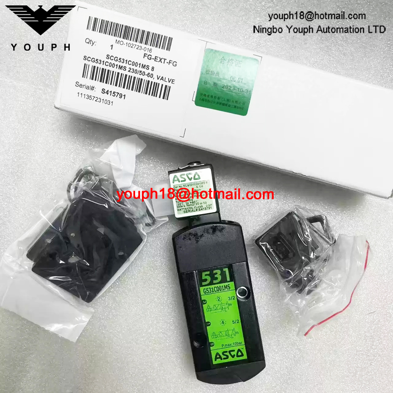 SCG531C001MS 230/50 ASCO Solenoid Valve G1/4 733820078630