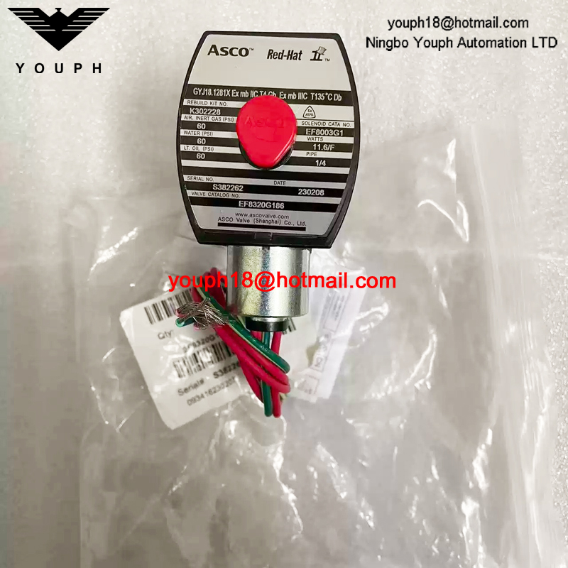 EF8320G186 24DC ASCO 1/4NPT Solenoid Valve