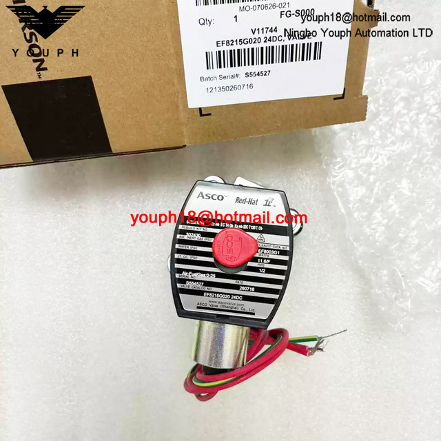 EF8215G020 24DC ASCO 1/2NPT Explosion-Proof Gas Solenoid Valve