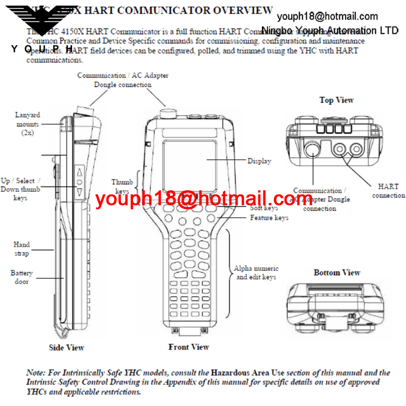 YOKOGAWA YHC4150X Portable HART Communicator