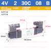 Airtac 4V230C-06 4V230C-08 30E: Double Solenoid 5/3 way Exhaust Center Solenoid Valve