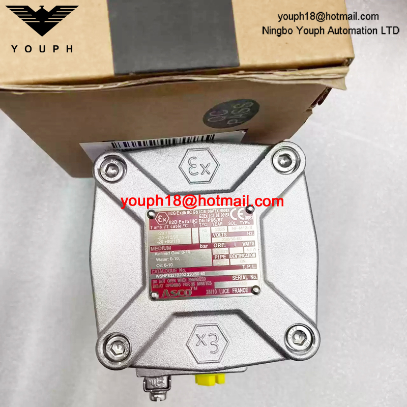 WSNF8327B202 230/50-60 ASCO 1/4NPT Ex-Proof Solenoid Valve