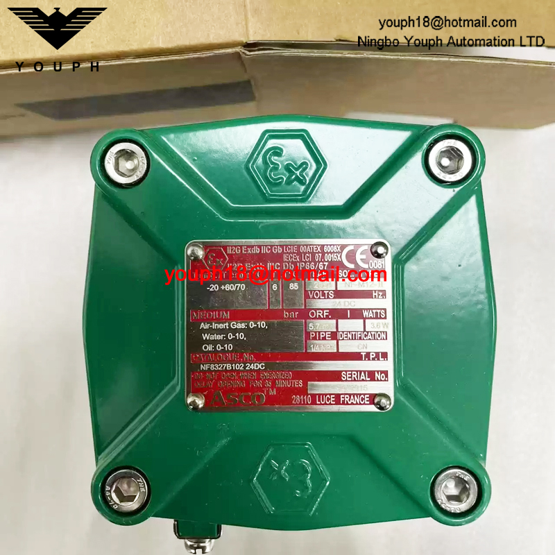 NF8327B102 24DC ASCO 1/4NPT Explosion-Proof Solenoid Valve