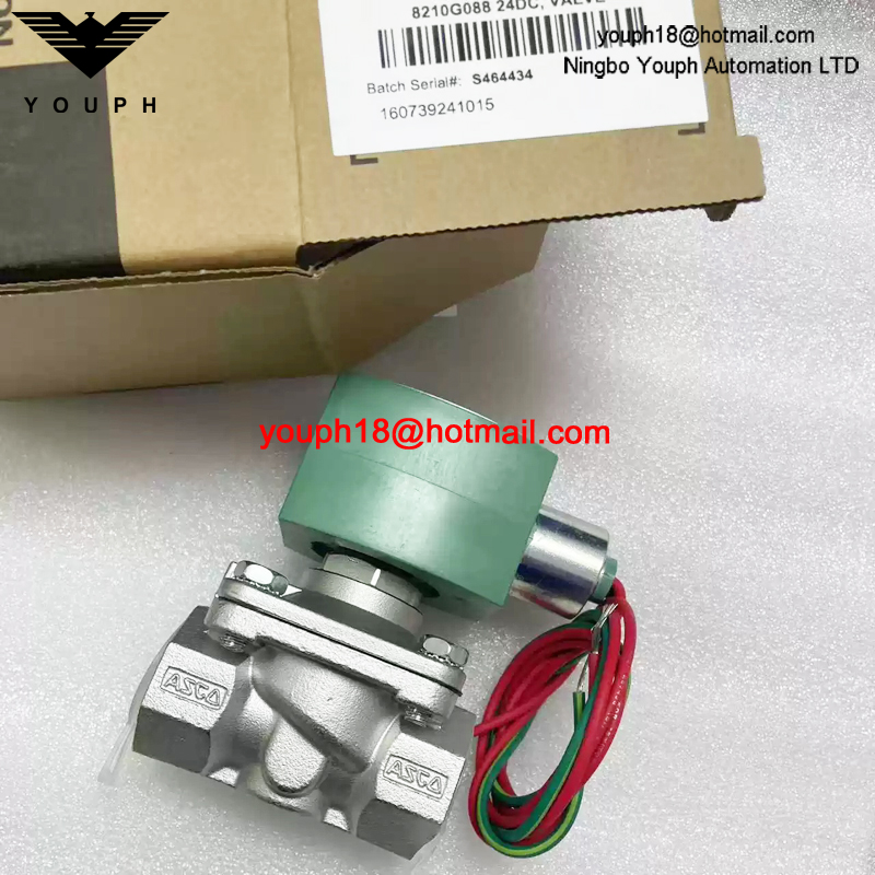 8210G088 24DC ASCO 3/4NPT Stainless Steel Electromagnetic Valve