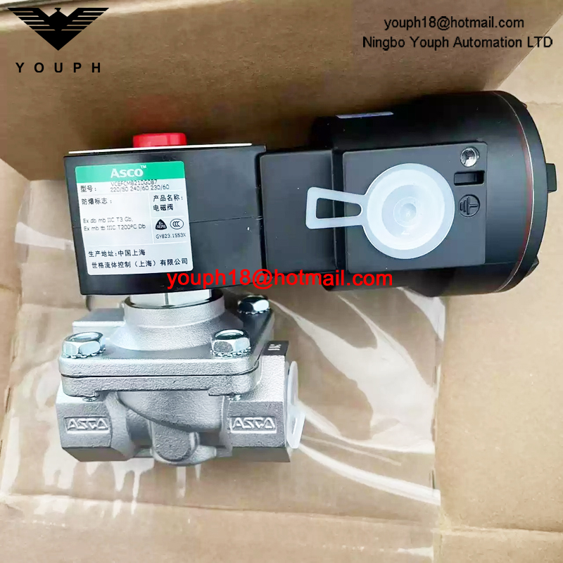 VCEFCM8210G087 220/50 ASCO 1/2NPT Stainless Steel Ex-Proof Solenoid Valve