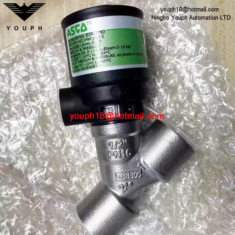 E290A792 ASCO G1/2(DN 15) Pneumatic Angle Valve