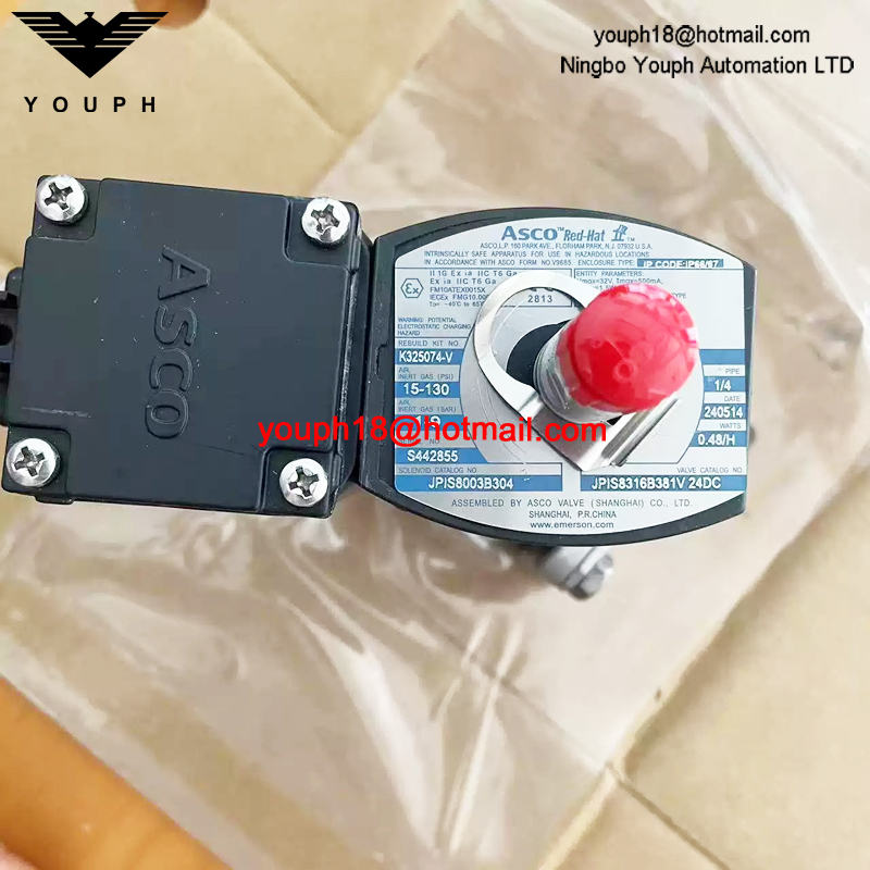 JPIS8316B381V 24DC ASCO 1/4NPT Explosion-Proof Solenoid Valve