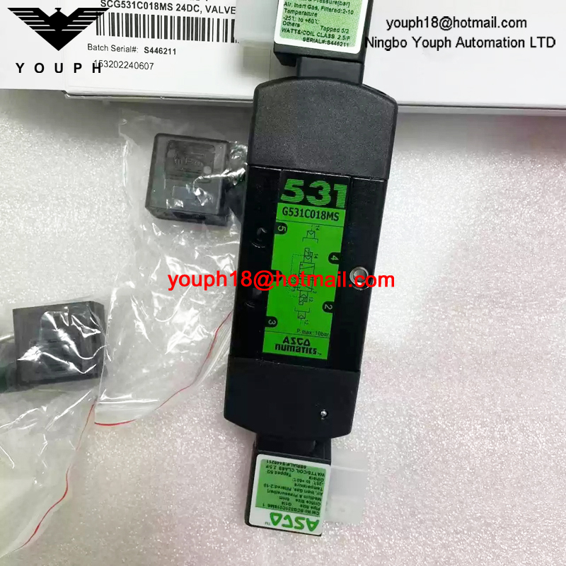 SCG531C018MS 24DC ASCO G1/4 Solenoid Valve