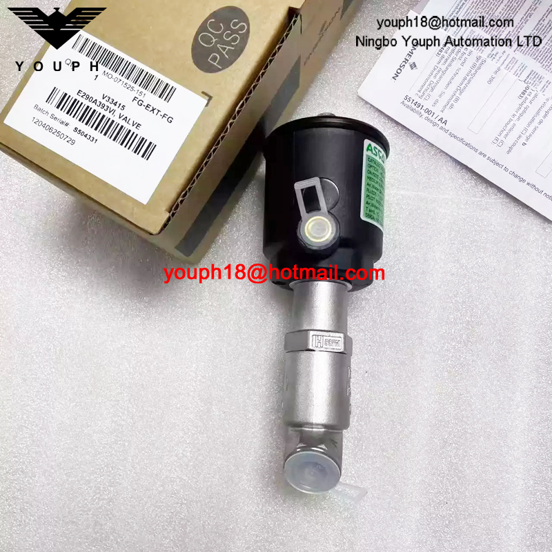 E290A393VI ASCO G1/2(DN 15) Pneumatic Angle Seat Valve
