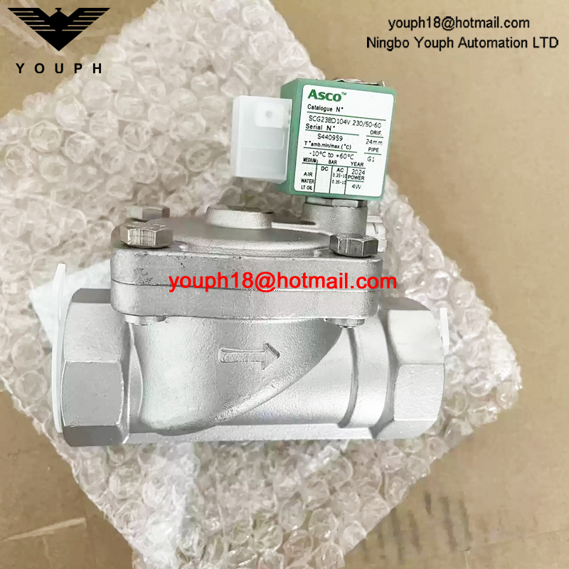 SCG238D104V 230/50-60 ASCO G1 Solenoid Valve