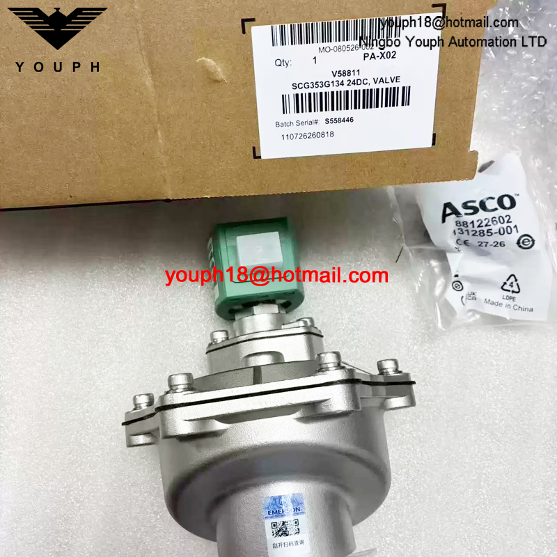 SCG353G134 24DC ASCO G1 1/2 Stainless Steel Pulse Jet Valve