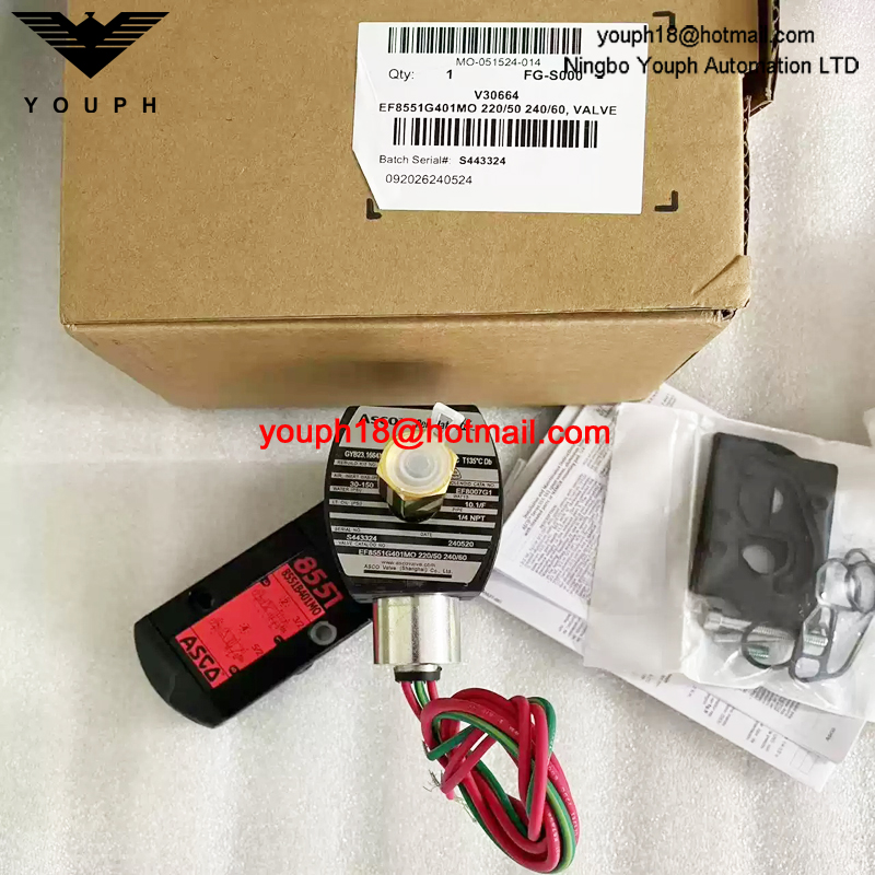 EF8551G401MO 220/50 ASCO 1/4NPT Solenoid Valve