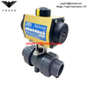 AP02DA SIRCA Corrosion Resistant Pneumatic PPR Flanged Double Union Ball Valve