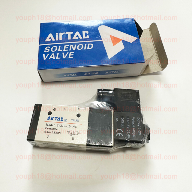 Airtac 3V310-10 G3/8" 3V Series 220VAC 24VDC Solenoid Valve