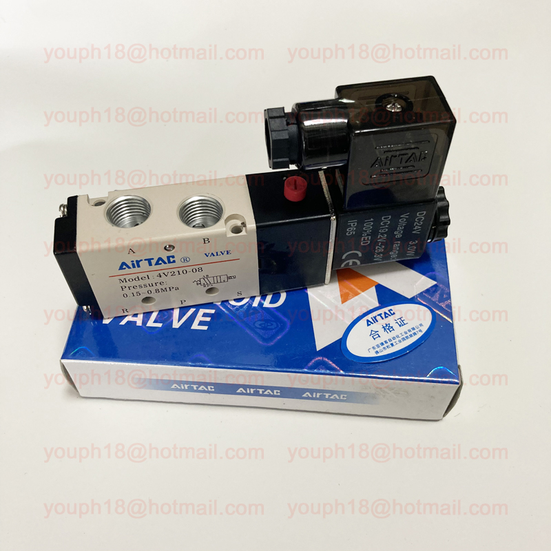 Airtac 4V210-08 G1/4" 4V200 Series 5/2 Way Solenoid Valve