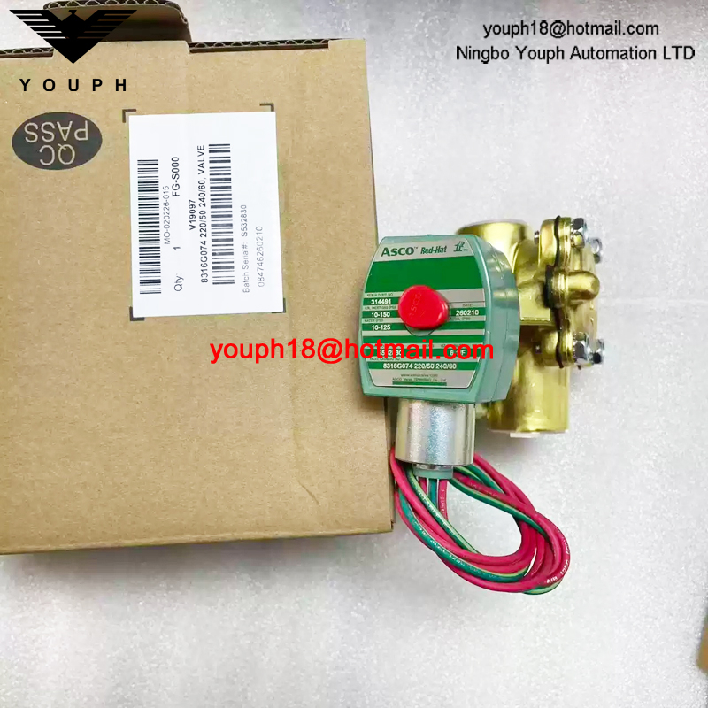 8316G074 220/50 ASCO 3/4NPT Solenoid Valve