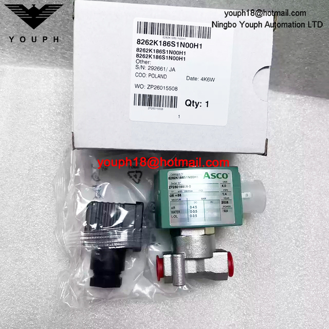 8262K186S1N00H1 ASCO 1/4NPT Electromagnetic Valve