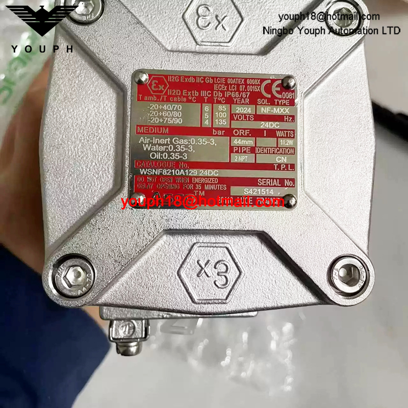 WSNF8210A129 24DC ASCO 2NPT Explosion-Proof Solenoid Valve