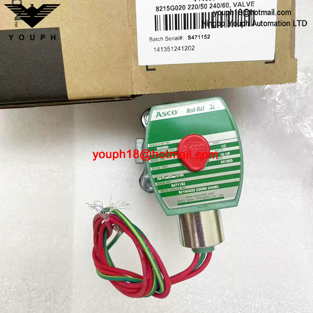 8215G020 220/50 ASCO 1/2NPT Gas Solenoid Valve
