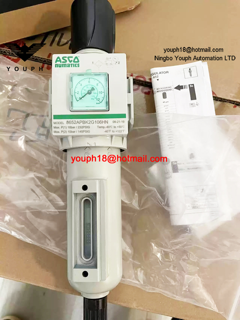 8652APBK2G106HN ASCO 1/4NPT Filter Regulator