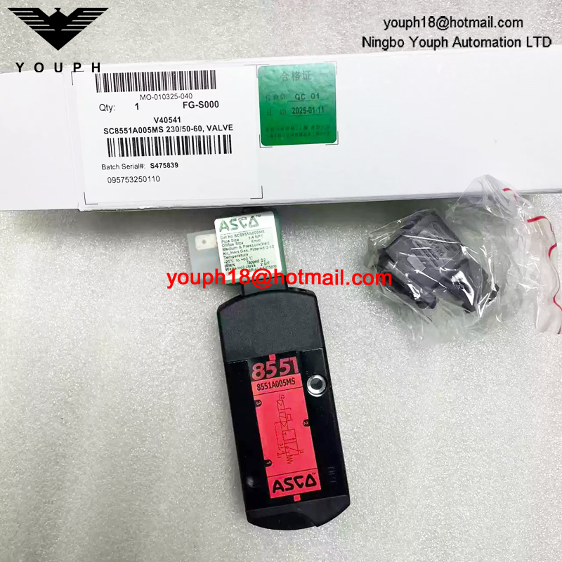 SC8551A005MS 230/50-60 ASCO 1/4NPT Solenoid Valve