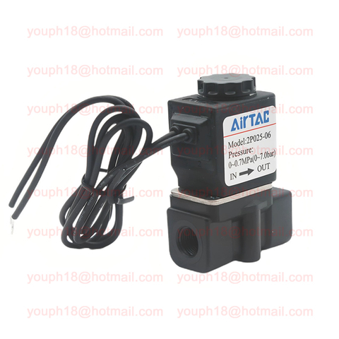 Airtac 2P025-06 Normally Closed 2-Way Solenoid Valve