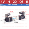 Airtac 4V120-06 G1/8" 4V Series Double Coil Solenoid Valve