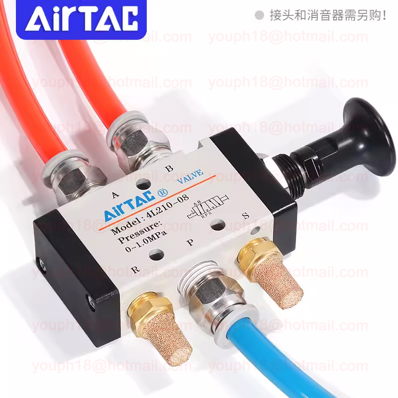 Airtac 4L210-08 G1//4 5/2-way 4L Series Push pull Valve